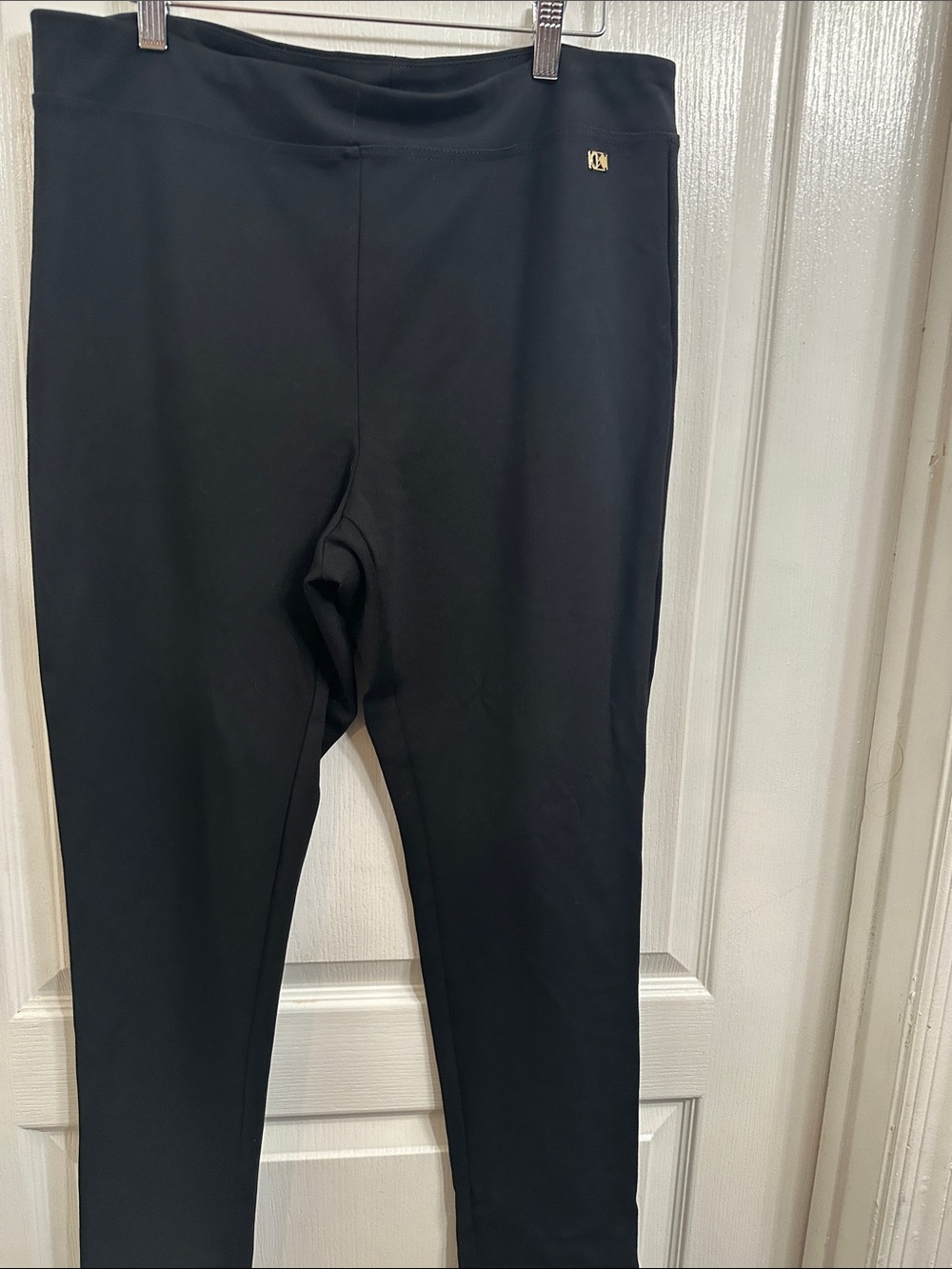 Calvin Klein Black Men's Jogger Leggings with Gold Logo
